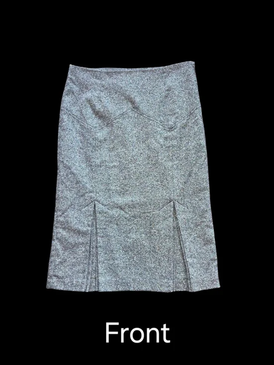 VTG Y2K Body By Victoria Secret Wool Blend Pencil Skirt Sz 4 Victorian Steampunk - Picture 2 of 9